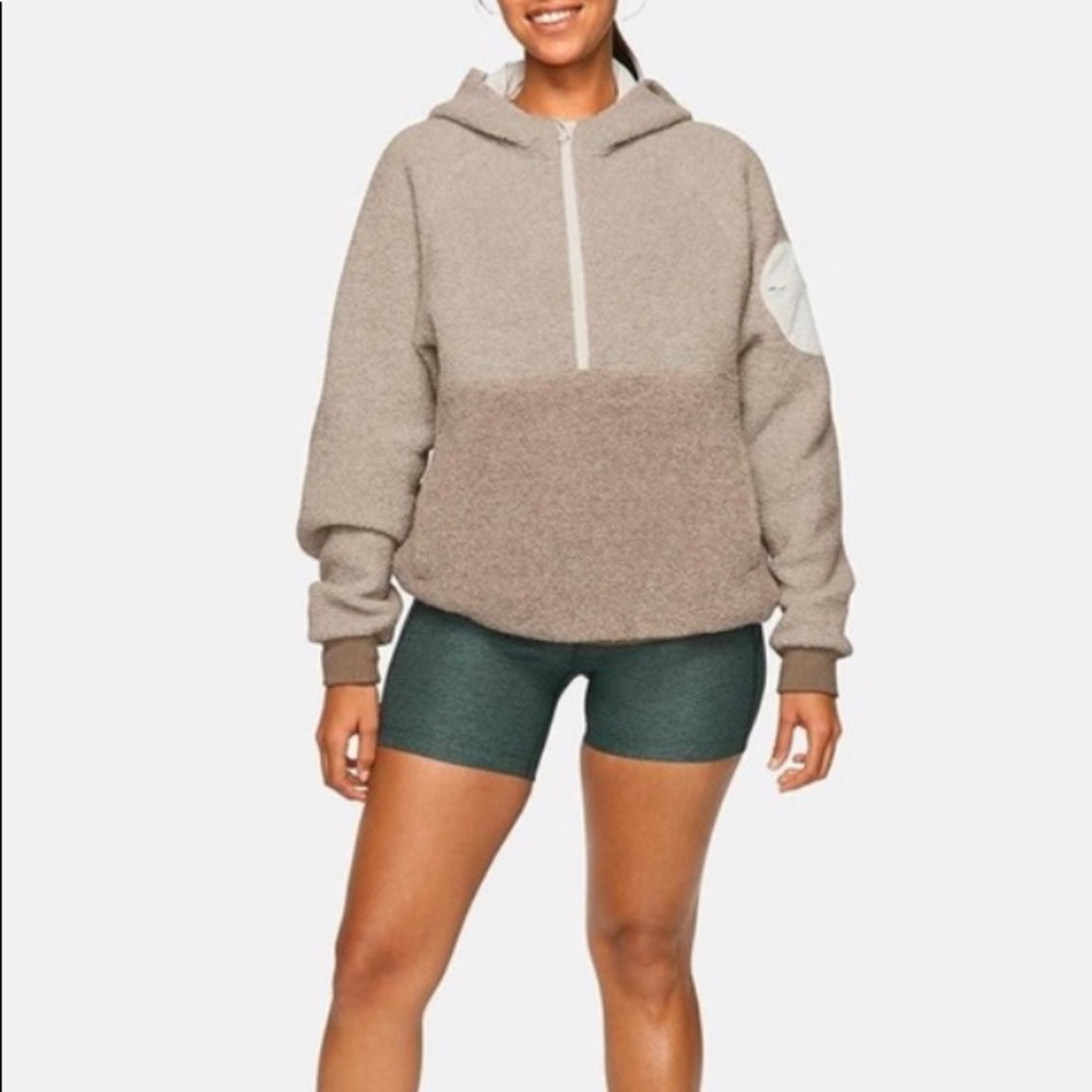 Outdoor Voices Megafleece half zip hoodie
